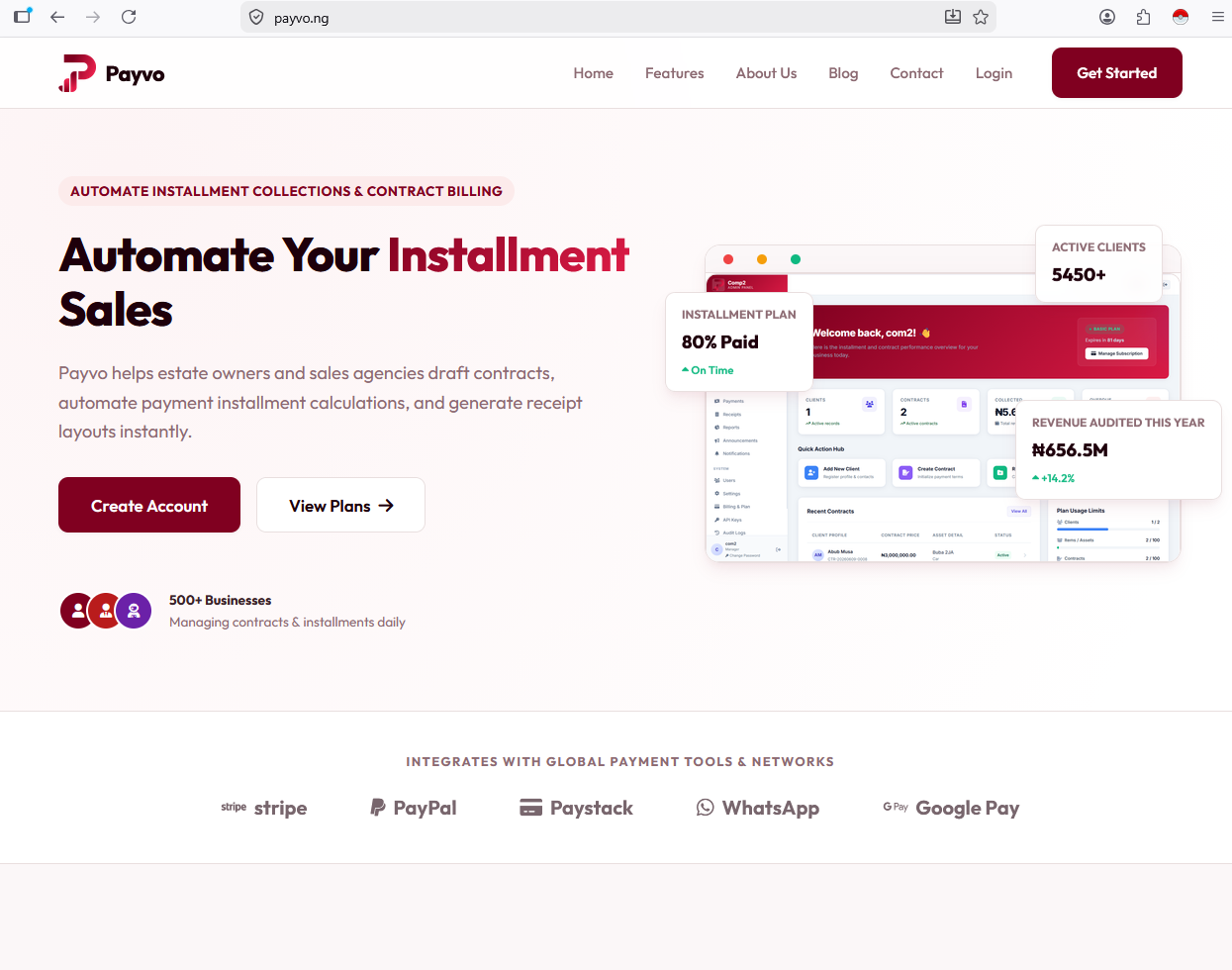 Payvo - Automate Your Installment Sales