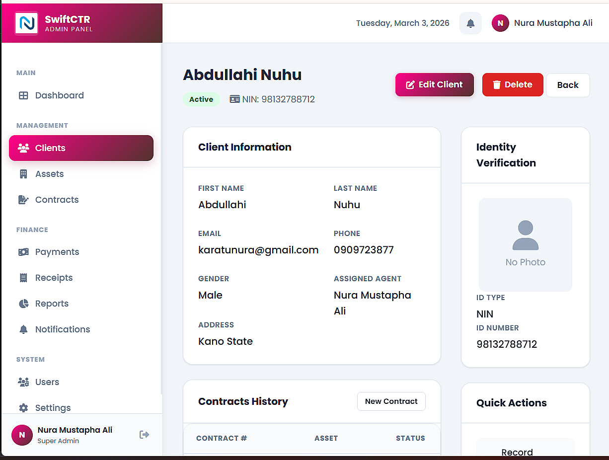 SwiftCTR - Installment Management System screenshot 2